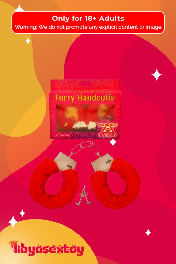 Fetish Fantasy Beginner's Furry Cuffs in Red BDSM-004