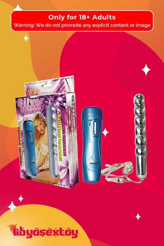 Silver Beaded Anal Vibrator AD-012