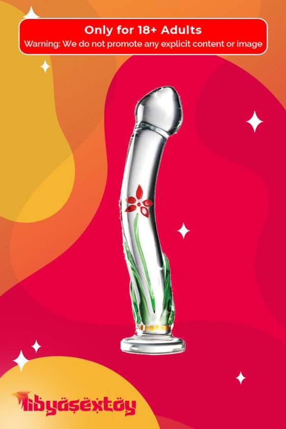 Flower Crystal Glass Dildo Sex Toy GD-004