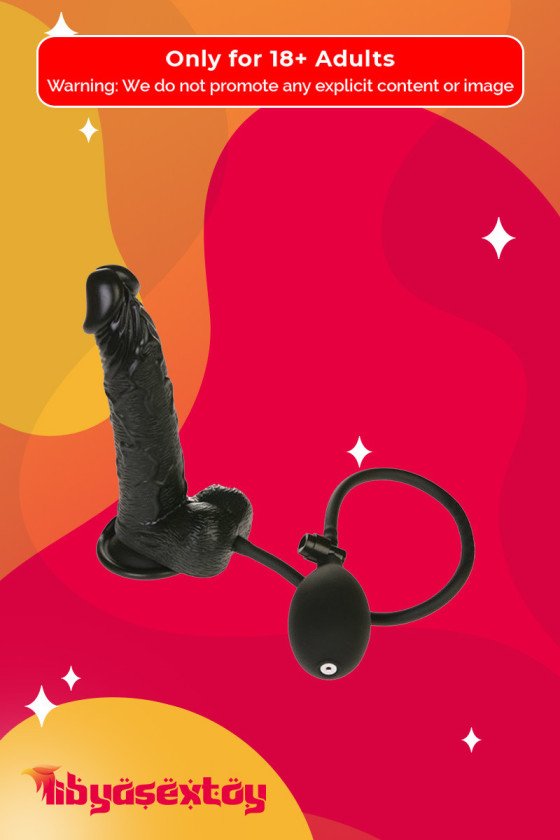 Ultimate Inflatable  Realistic Non Vibrator in Black RSNV-011