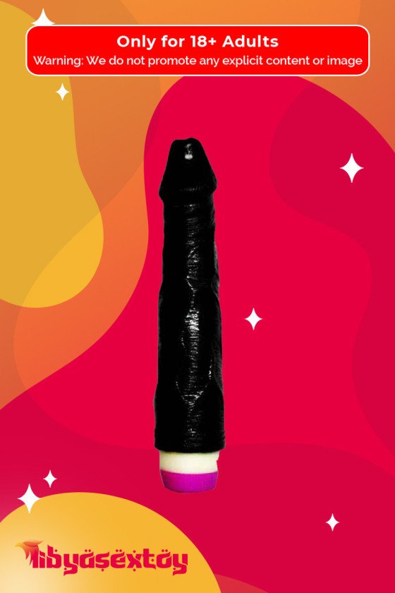 Super Natural Black Silicone Realistic Vibrator RSV-011